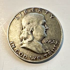 1954 Franklin Half Dollar 50C 90% Silver Business Strike Philadelphia KM#199