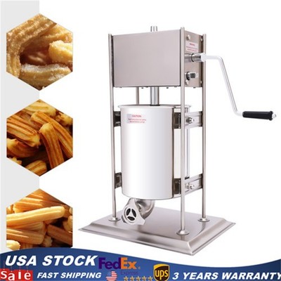 For Commercial Manual Spanish Churro Machine 10L Vertical Churrera Churro Maker