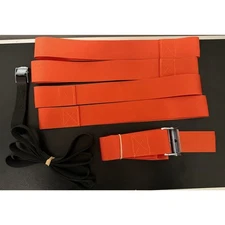 Tie Down Straps Cam Buckle and Soft Loop 2 inch and 1 inch Orange and Black
