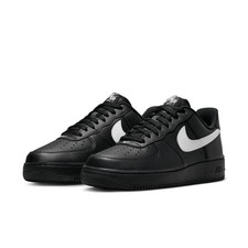 MENS NIKE AIR FORCE 1 07 BLACK/WHITE-BLACK FZ0627-010-SIZE 9