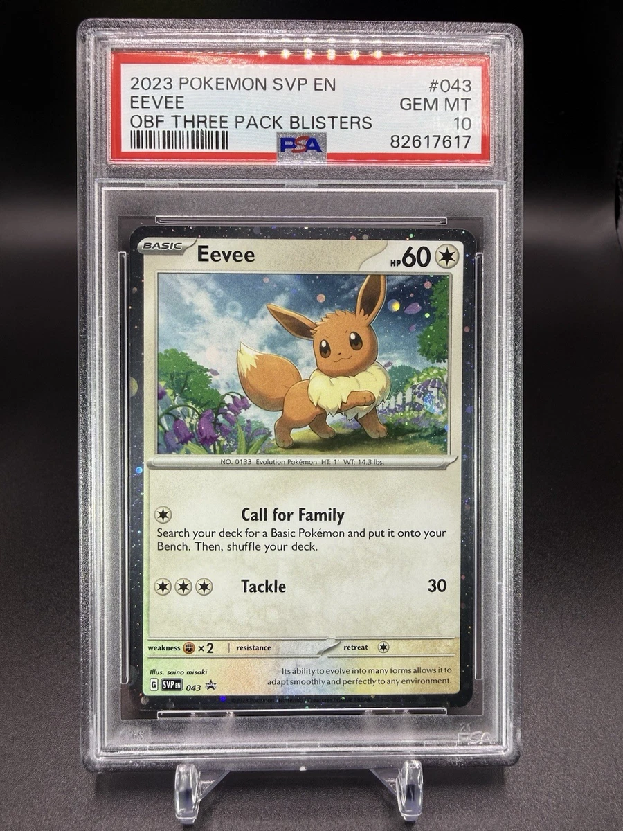 Eevee Pokémon TCG Professional Sports Authenticator (PSA) Grade 10