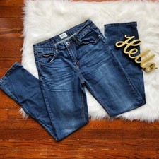 Hudson Girls Blue Jeans Kaite Dark Straight Jeans, Girls size 18