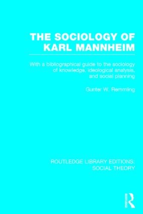 Sociology of Karl Mannheim (RLE Social Theory)