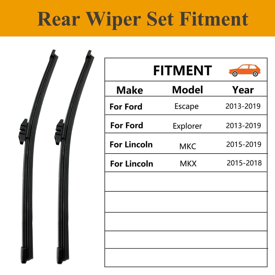2011 Ford Escape Wiper Blade Size