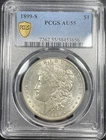 1899-S Morgan Silver Dollar $1 PCGS AU55
