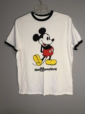Disney Parks Walt Disney World Mickey Mouse Standing Ringer Shirt M