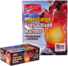 Body & Hand Warmers (20, 30, 40 Bulk Pack) - Super Large Size 20Pck, White