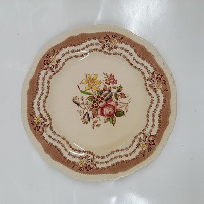 Ridgways Rutland Keramik Teller 17,5 cm Vintage Made in England Floral   