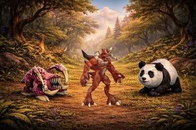 Warcraft Mini Diablo Panda Zergling Battle Pts WoW Vanilla Collector Pt  Bundle | eBay