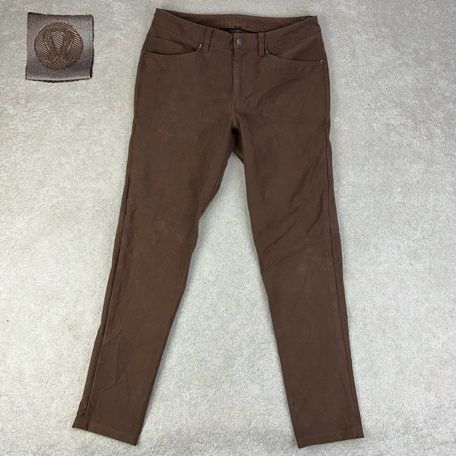 Lululemon Men’s 31x31 Mocha Brown ABC Slim Fit Utilitech Stretch M5ABNS Pants
