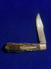 Rare 1933 Remington 1306 Stag Folding Hunter Pocket Bullet Knife