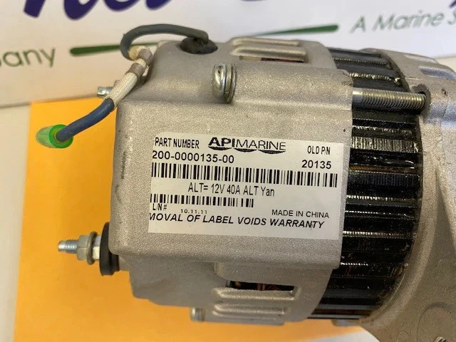 API Marine #20135 New Alternators 12V 40 AMP. - Image 2 of 2