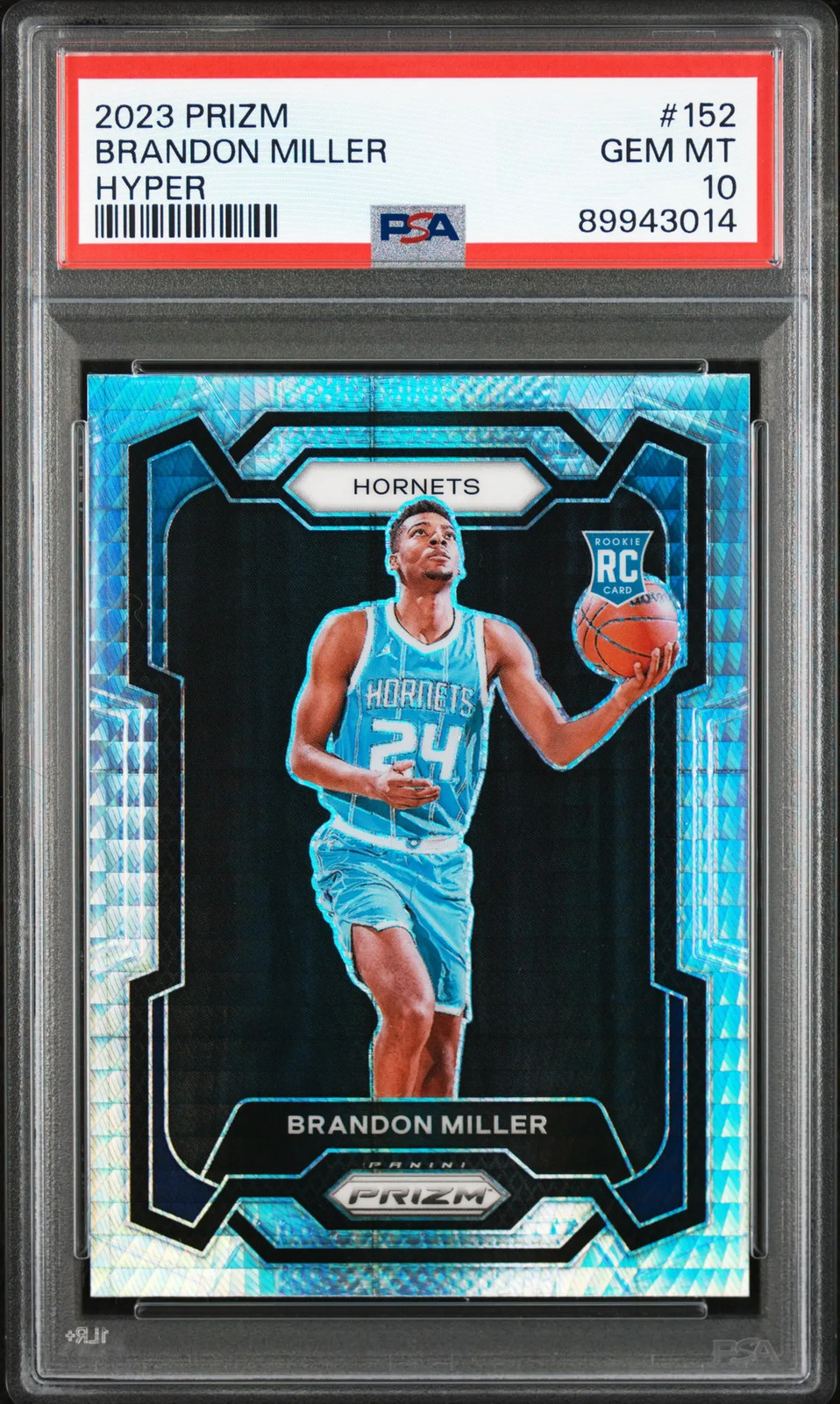 Brandon Miller 2023 Panini Prizm Hyper #152 PSA 10