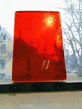 Blenko De Verre - Vintage Deep Orange Red - Beautiful Color Ships Quick 