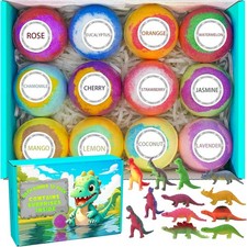 12 Pack Bath Bombs for Kids with Surprise Toys Inside, Kids Bath Bombs Gift Set