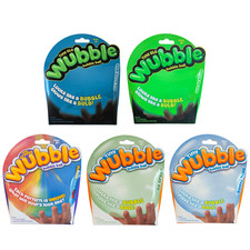Tiny Wubble Bubble Ball Tiny Glo Green Blue Rainbow LOT OF 5 NEW 