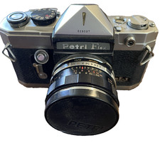 Petri Flex V Camera Color Corrected Vtge 60s Japan UNTESTED /Parts Kuribayashi