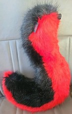 Furry Valley High Quality Fursuit Tail Black And Red Skunk Tail Brand New