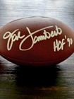 Steelers Legend Jack Lambert signed football w/ HOF '90 inscription Player Cert. — photo 1