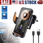 66W Fast Wireless Car Charger Automatic Clamping Mount Air Vent Phone Holder US
