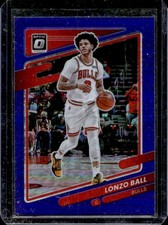 2021-22 Panini Donruss Optic Lonzo Ball Purple Prizm #114 Bulls