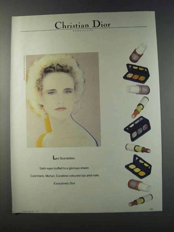 1981 Annonce maquillage Christian Dior   Les Scarabées