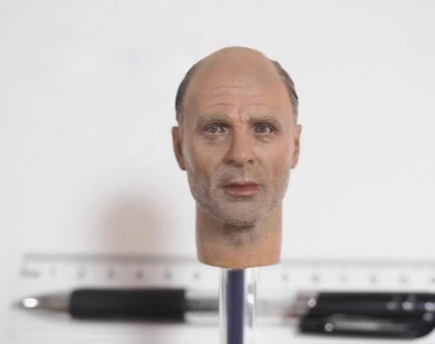 Head Sculpt for DID D80071 German Major 1/6th Scale Figure