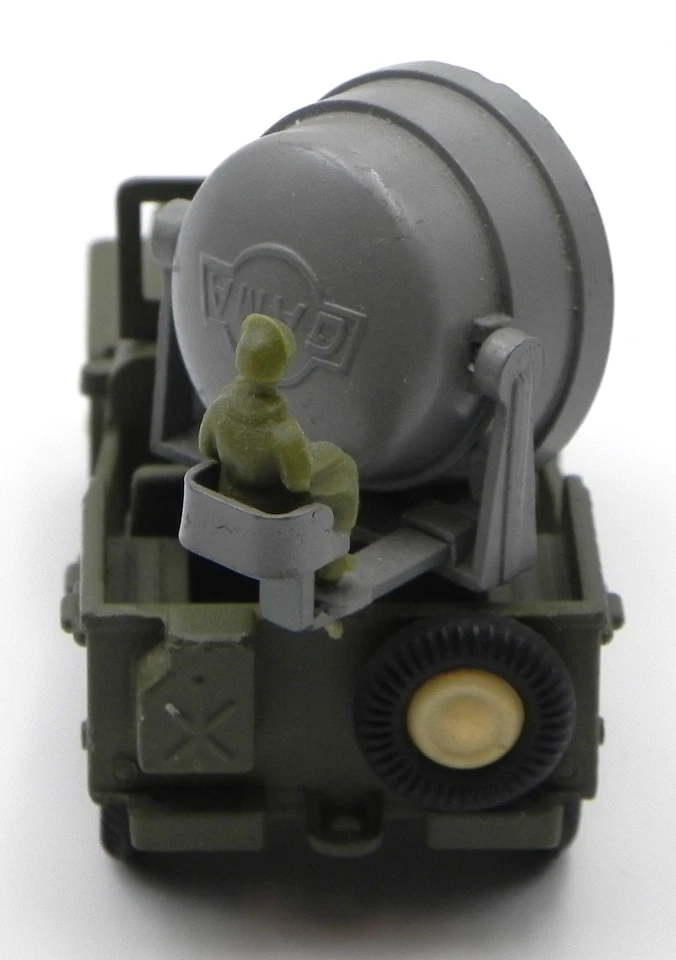 GAMA Jeep Searchlight model car 1:50 Ref. 904-5-6 diecast made in Germany - Immagine 4 di 4