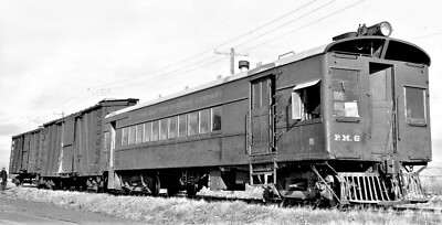 Manitoba Eastern PM6 Mack railcar, 1949 5 x 7 Photo
