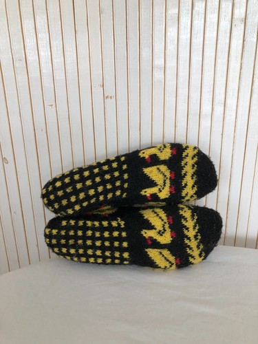Chaussons en laine tricotée pointure 36 Motif Canard - Imagen 4 de 8