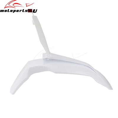 White Front Fender Mudguard & Front Number Plate Dirt Bike