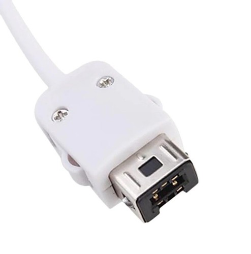 Manette plate Classic Pro pour Nintendo Wii Wii U WiiWare - 1,20 m – Blanc - Photo 4/7