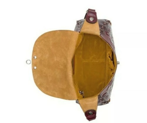 PATRICIA NASH small purse 9"x9"x4" Lucia Tooled Leather Crossbody Bag NEW $199 - Picture 3 of 19