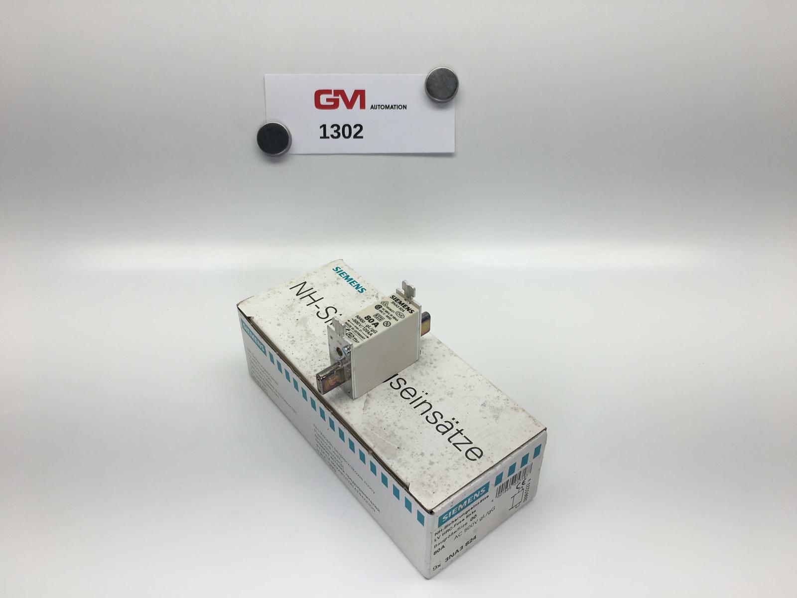 1 Piece Siemens Fuse Link 3NA3824 LV HRC-Fuse NH00 80A 500V