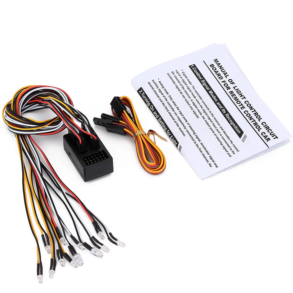 12LED Lampe Set Scheinwerfer Rücklicht für 1/10 RC Crawler D90 D110 D130 Auto - Bild 3 von 4