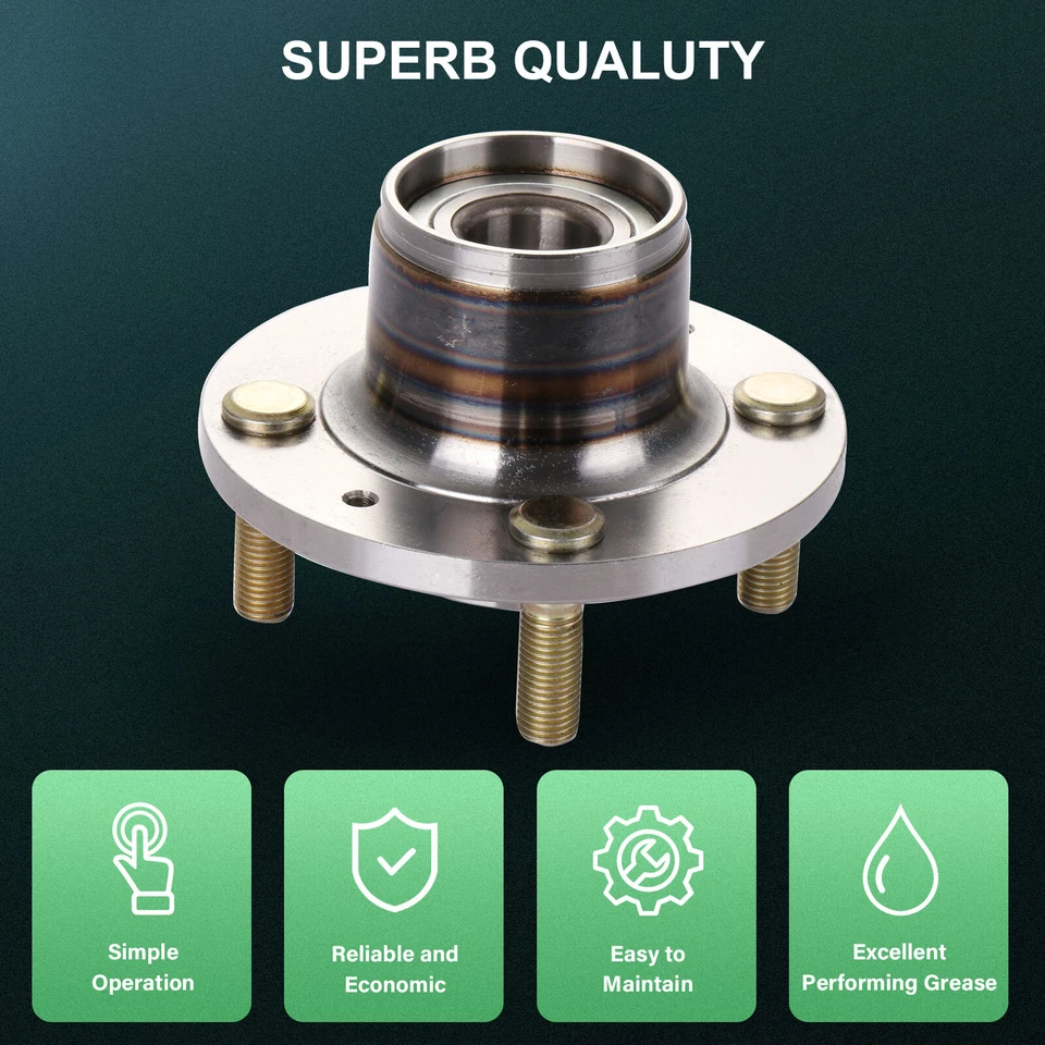 2x Conjunto de cojinete de cubo de rueda trasera para Pontiac Wave G3 04-11 Chevy Aveo Aveo 5 Foto 3 de 4