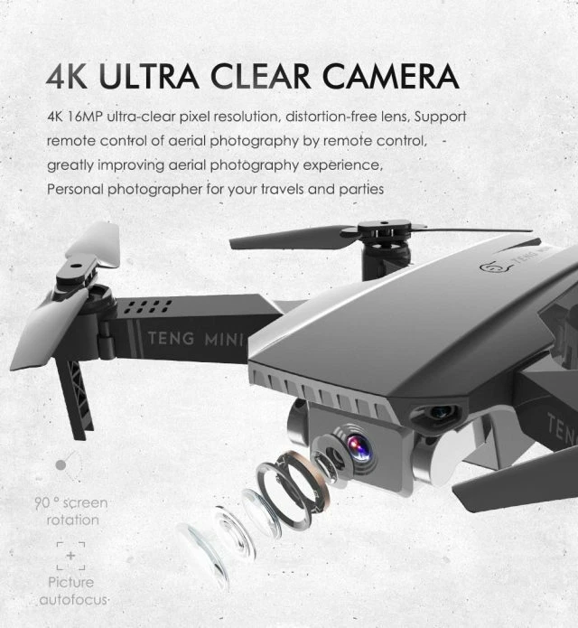TENG MINI KF-609 Drone 4K HD Camera and FPV Stable Height Fly Quadcopter Bundle! - Image 3 of 4