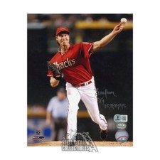 Randy Johnson CY Years INSC Autographed Arizona 8x10 Photo - BAS (Silver Ink)