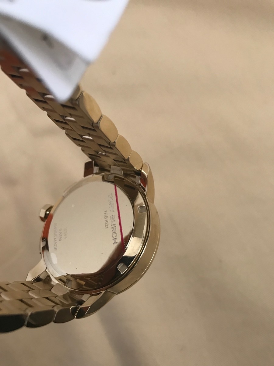 TORY BURCH 腕時計 ゴールド/ブルー $700 NWT TORY BURCH GOLD-TONE/BLUE CHRONOGRAPH WATCH TRB1021