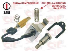 KIT SERRATURA BLOCCASTERZO 4mm +BAULETTO+SELLA VESPA PX 125-150 P200E 184860