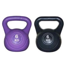 Image of Vinyl Coated Cast Iron Kettlebell Set 4KG-20KG Gym Fitness Training Weights