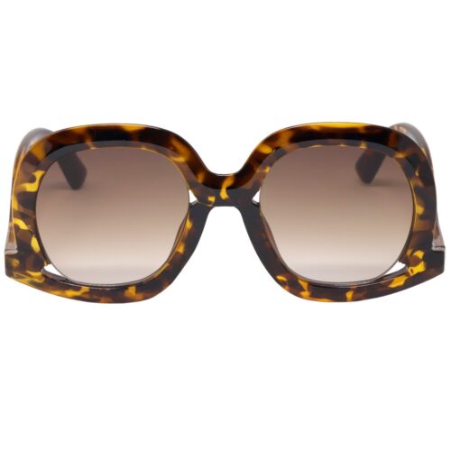Oversized Oval Sunglasses Butterfly Down Temple Women Swan Arm Sun Glasses - Picture 20 of 40
