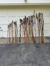 wood hiking staff, Hand Harvested, Honed, Carved And Sealed $40-100 Depending