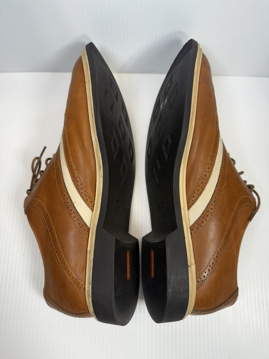 Cole Haan Air Wingtip Spectator Shoes Brown & Ivory Leather 