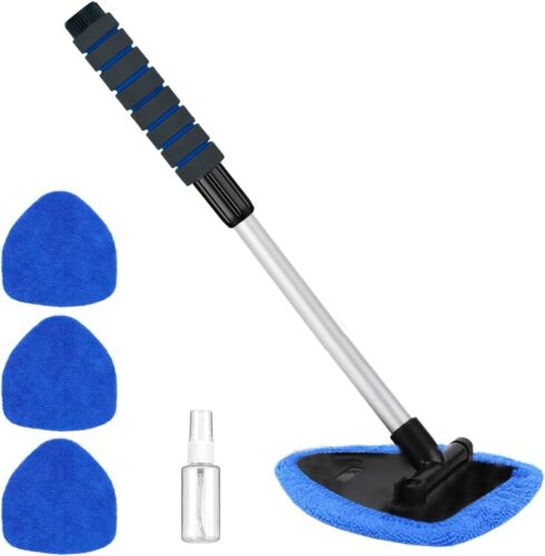 Gven Windshield Cleaner Tool Car Cleaning Kit Window updated-blue