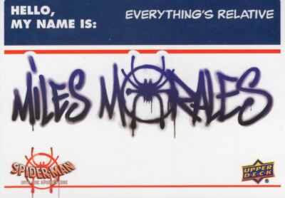 Spider-Man Into The Spider-Verse Everything's Relative Sticker Karte ER-04
