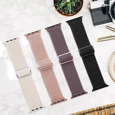 Watch Strap For Apple iWatch Band 2 3 4 5 6 7 8 9 SE Nylon Braided Solo Loop