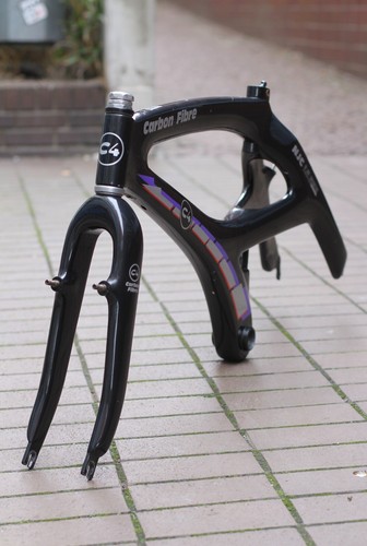 C4 Marte Carbon Fibre Monocoque MTB Frame / 46 cm / Black / 650C / No Shamal - Picture 12 of 24