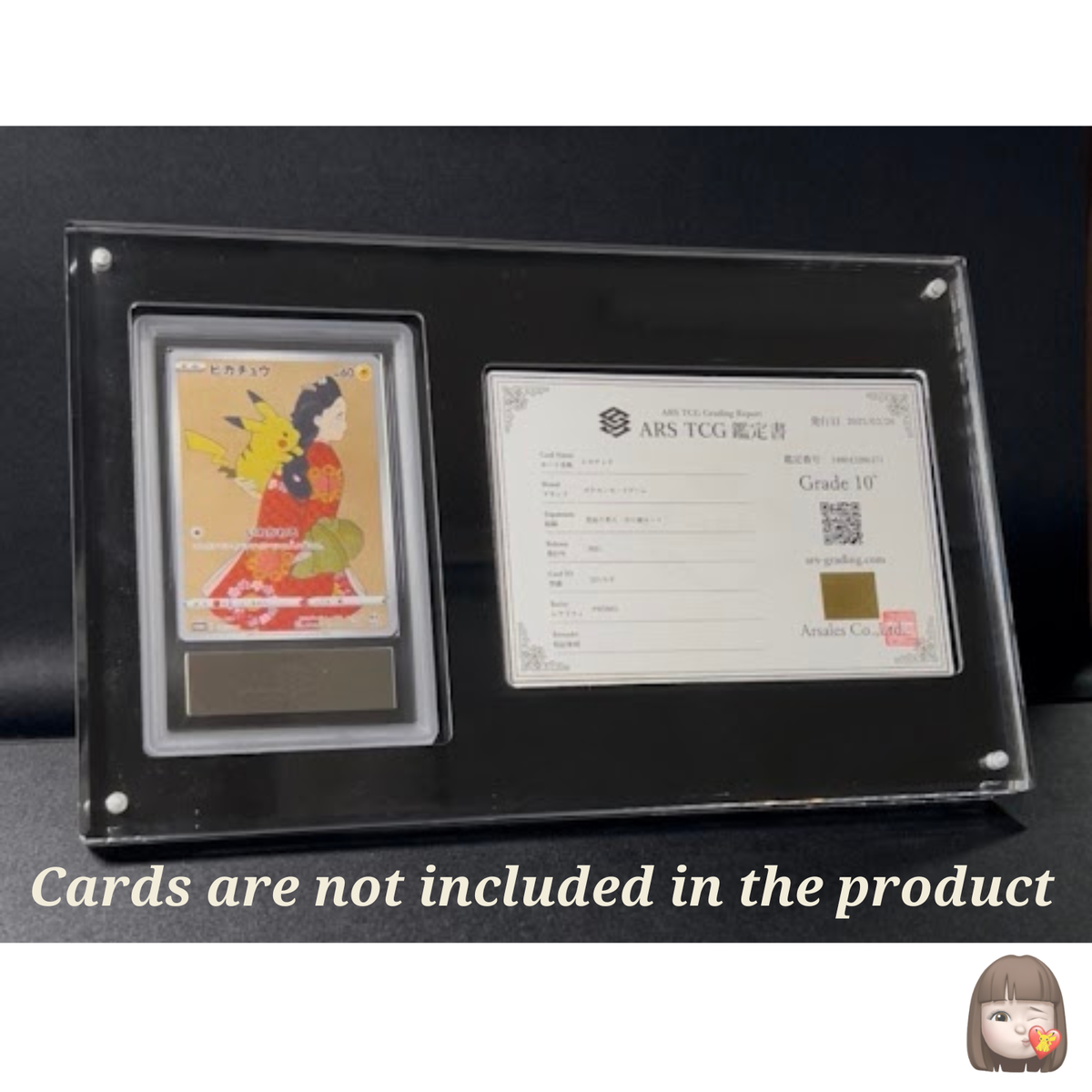 ars graded cards Acrylic Display Frame Magnetic Lid for ARS Graded Cards UV Resistant