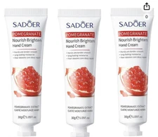Sadoer Pomegranate Nourish Brighten Hand Cream Lot Of 3 - 30g/1.05fl oz